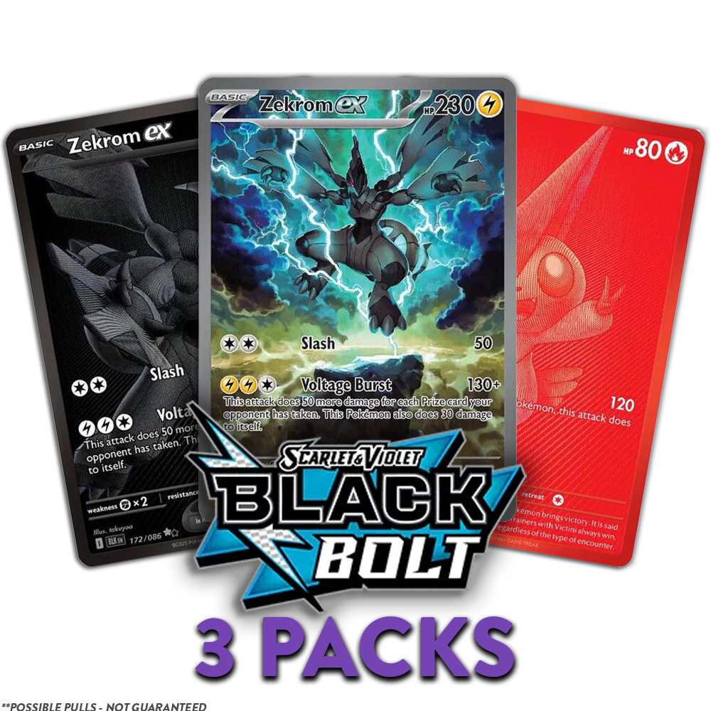 (LIMIT 2) Black Bolt EN 3-PACKS (Personal Break)