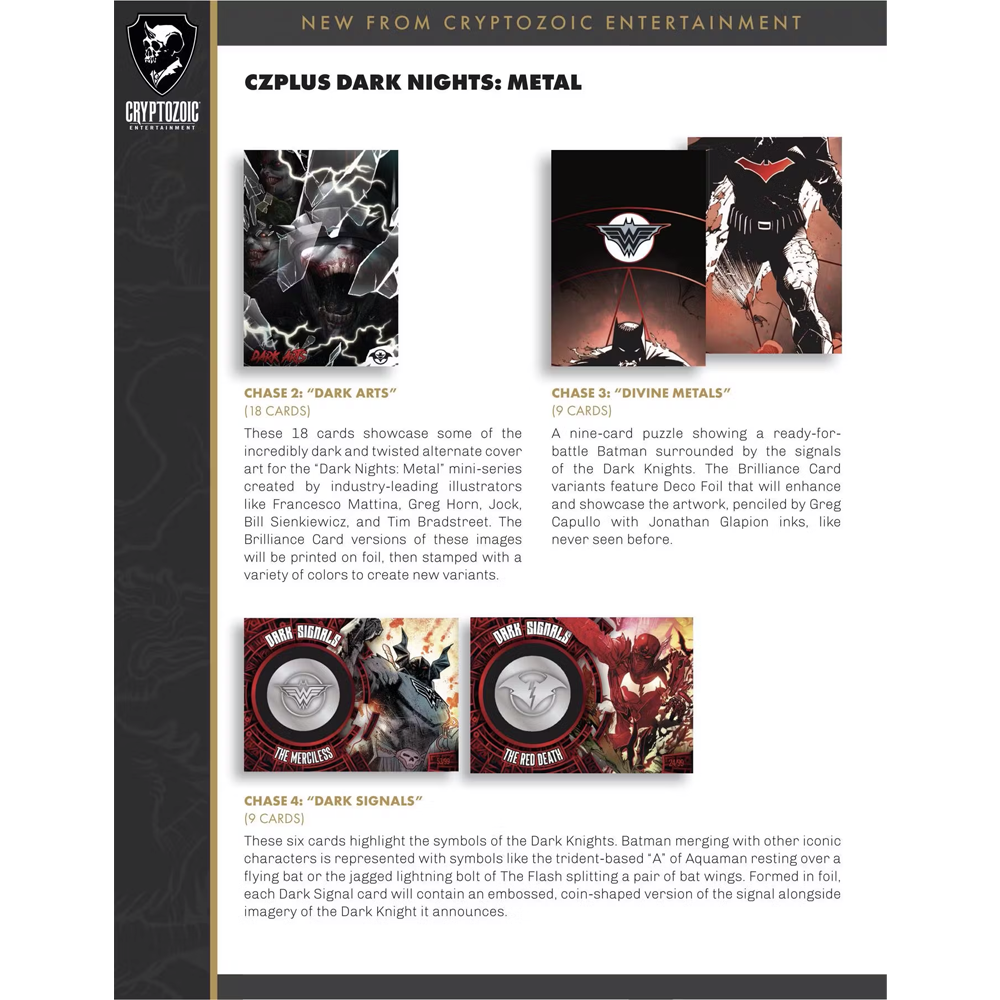2024 Cryptozoic CZPlus Dark Nights Metal Box (Personal Break)