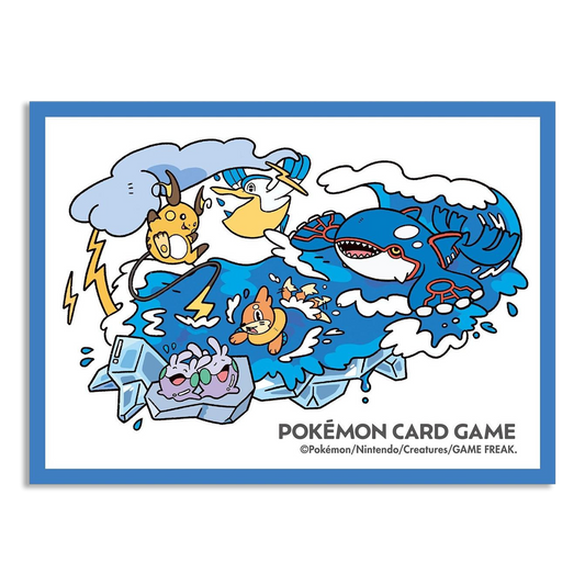 Pokemon Center Japan Exclusive Card Sleeves - Kyogre, Raichu, & Friends 64ct