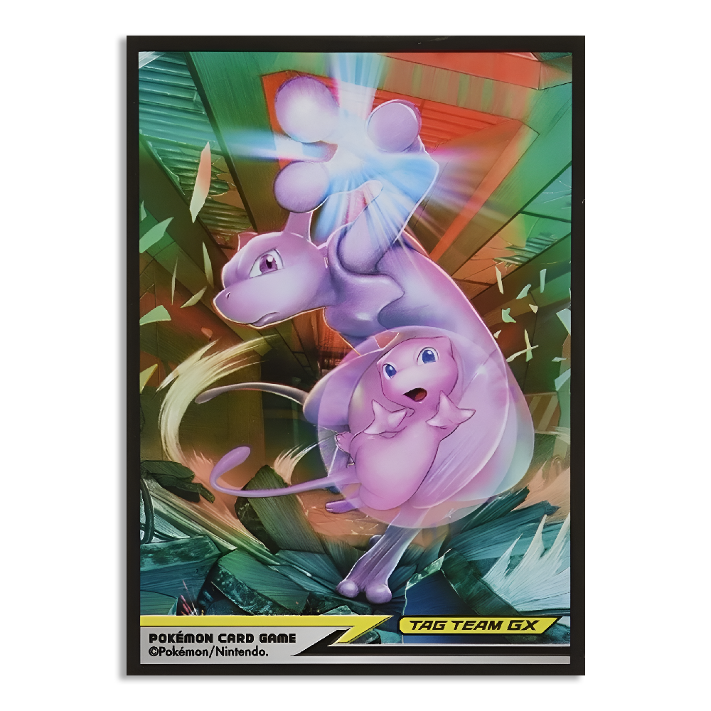 mew card sleeves Mew & Mewtwo Tag Team Sleeves 64ct – LedGengar's Ghosty Games
