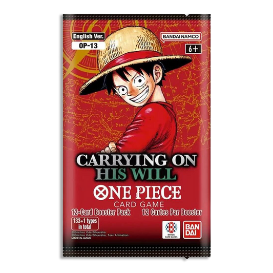 One Piece Carrying On His Will OP-13 EN 3-PACK (Live Break)