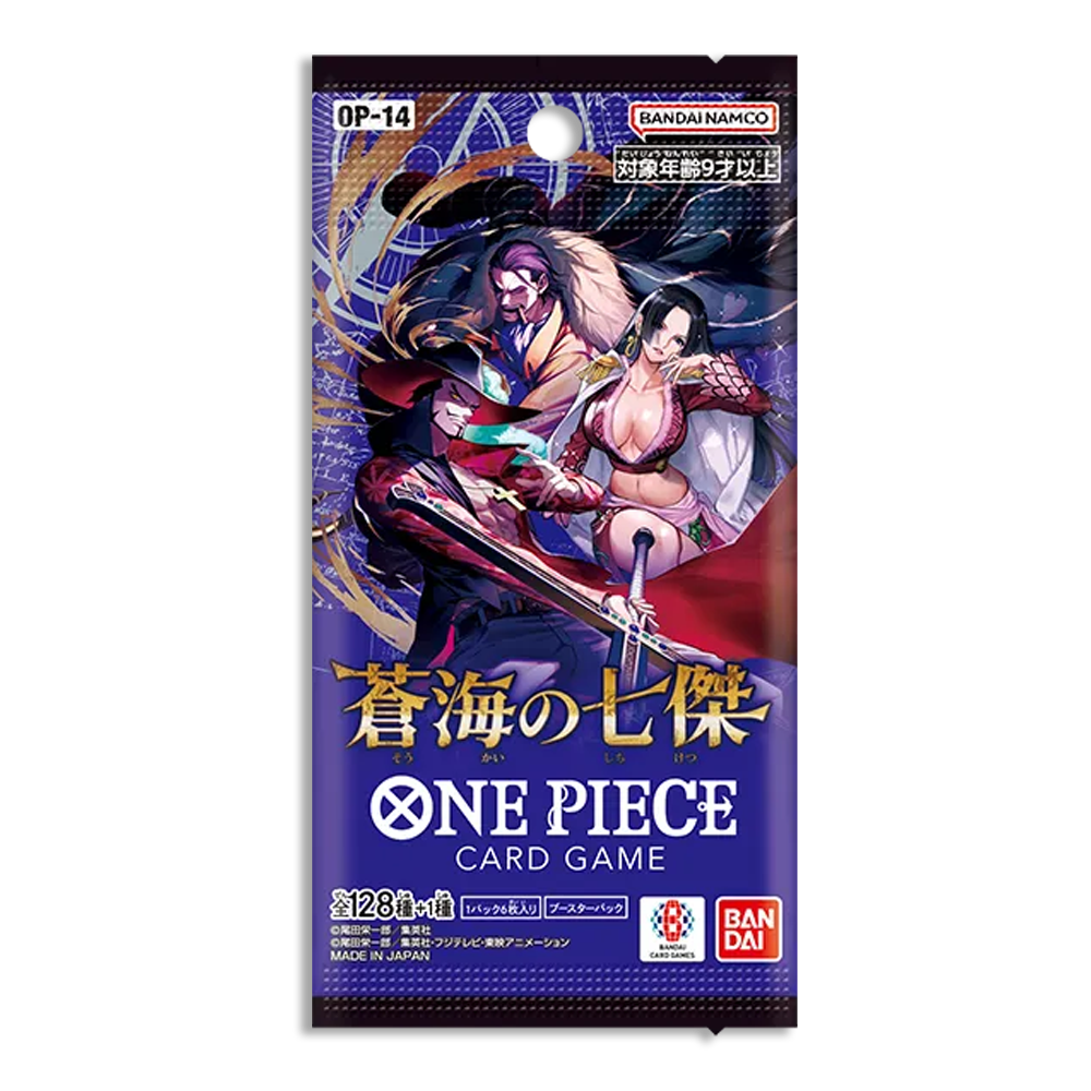 One Piece OP-14 JAPANESE The Azure Sea's Seven 2-PACK (Live Break)