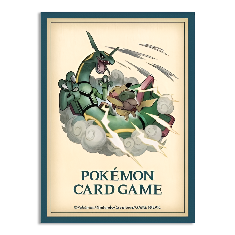 Pikachu Adventure vs Rayquaza Sleeves 64ct