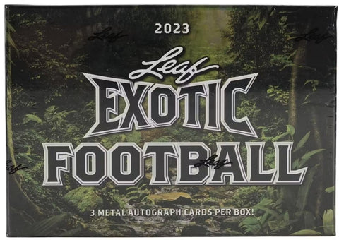 2023 Leaf Exotic Football HOBBY BOX (Personal Break)