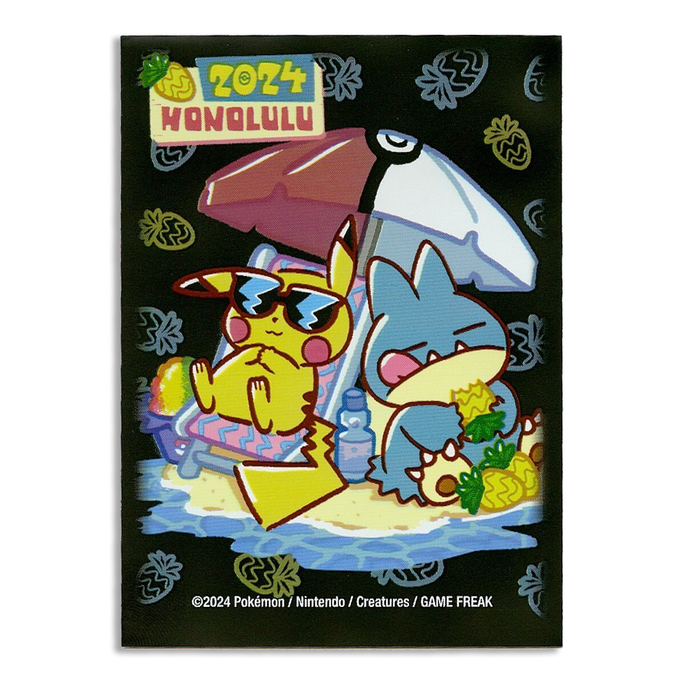 2024 Pokemon Worlds Honolulu Exclusive Munchlax & Pikachu Sleeves 65ct