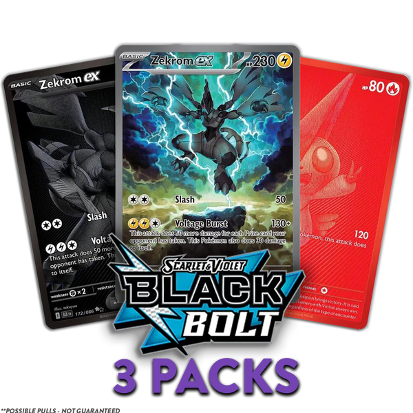 (LIMIT 2) Black Bolt EN 3-PACKS (Live Break)