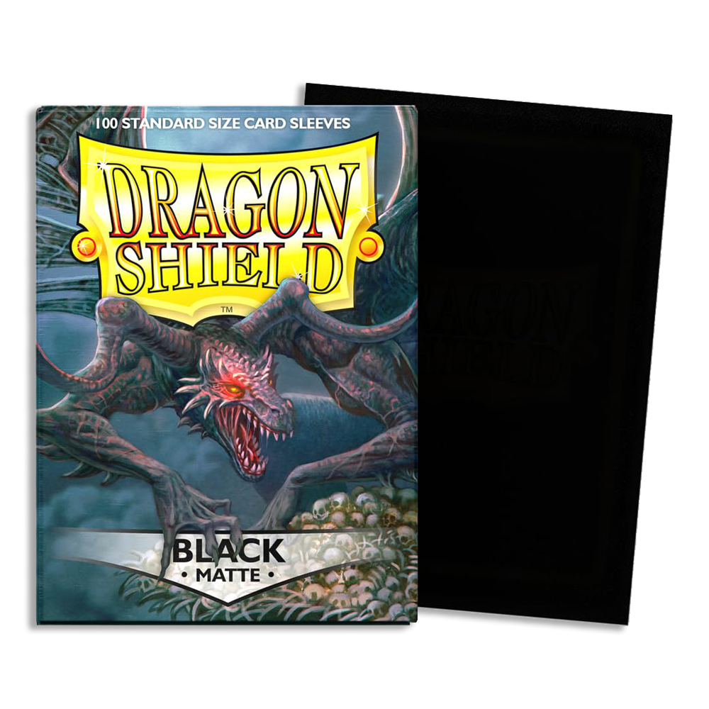 Dragon Shield Black Matte Sleeves 100ct