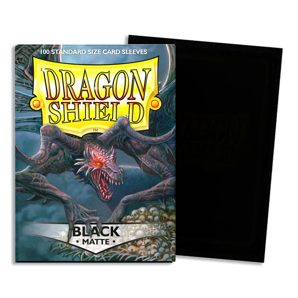 Dragon Shield Black Matte Sleeves 100ct