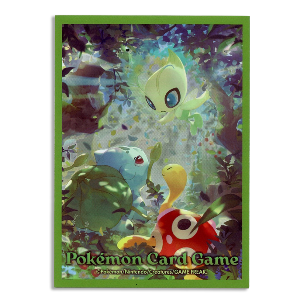 Pokemon Center Japan Exclusive Card Sleeves - Celebi, Bulbasaur, Shuckle 64ct