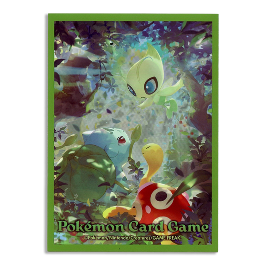 Pokemon Center Japan Exclusive Card Sleeves - Celebi, Bulbasaur, Shuckle 64ct