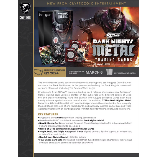 2024 Cryptozoic CZPlus Dark Nights Metal Box (Personal Break)