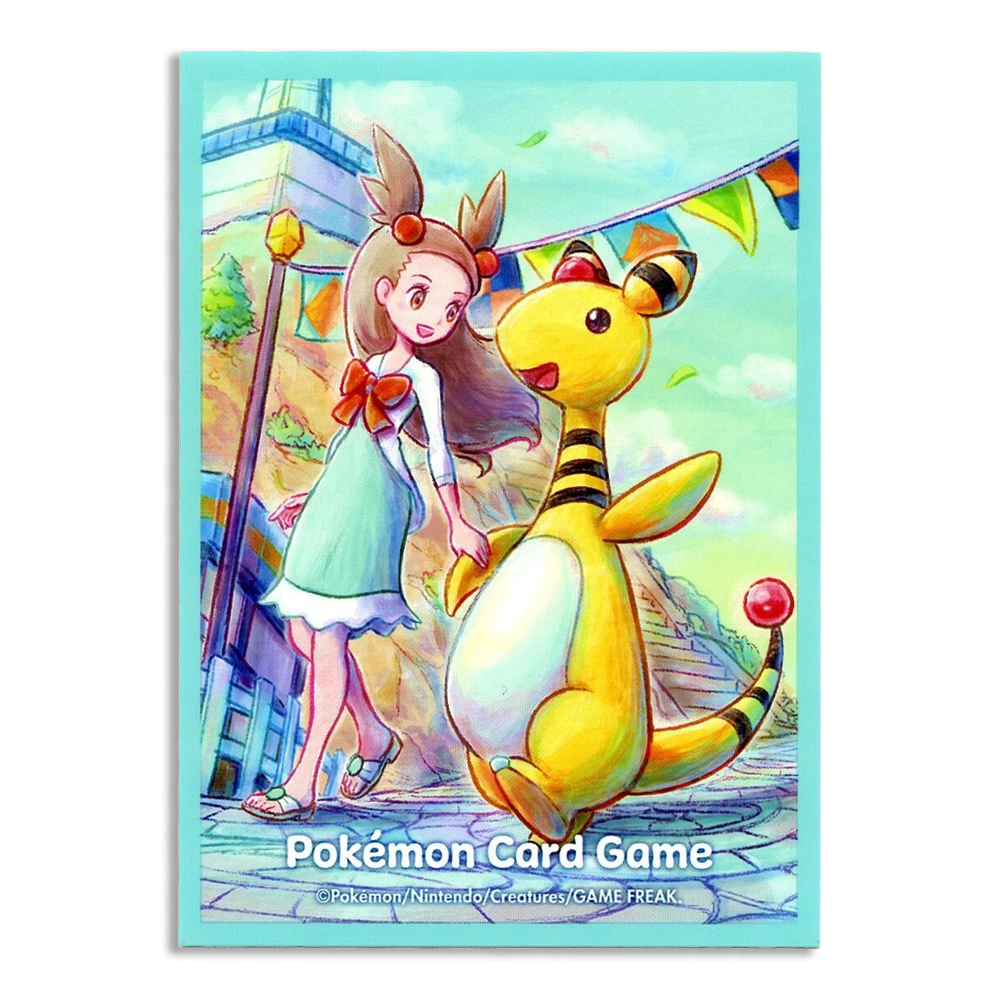Pokemon Center Japan Exclusive Card Sleeves - Jasmine & Ampharos 64ct