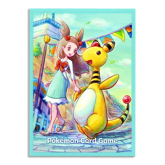 Pokemon Center Japan Exclusive Card Sleeves - Jasmine & Ampharos 64ct