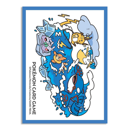 Pokemon Center Japan Exclusive Card Sleeves - Kyogre, Raichu, & Friends 64ct