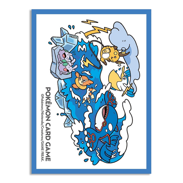 Pokemon Center Japan Exclusive Card Sleeves - Kyogre, Raichu, & Friends 64ct