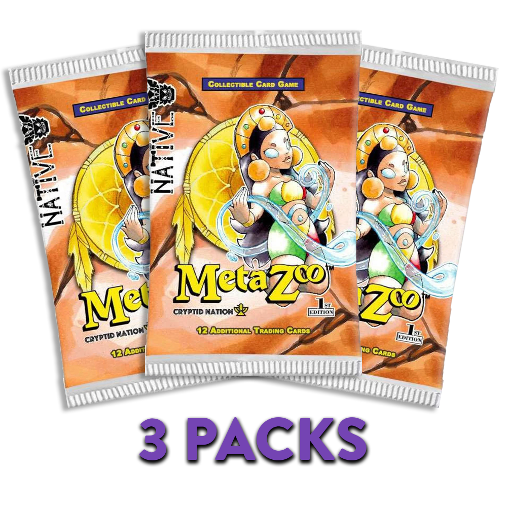 MetaZoo Native 1st Edition 3-PACK (Live Break)