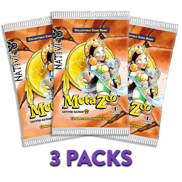 MetaZoo Native 1st Edition 3-PACK (Live Break)