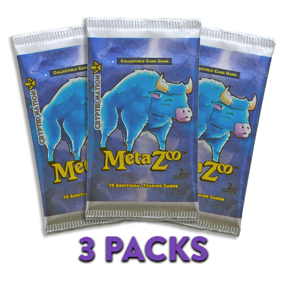 MetaZoo Cryptid Nation 2nd Edition 3-PACK (Live Break)