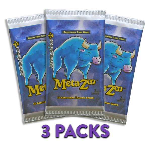 MetaZoo Cryptid Nation 2nd Edition 3-PACK (Live Break)
