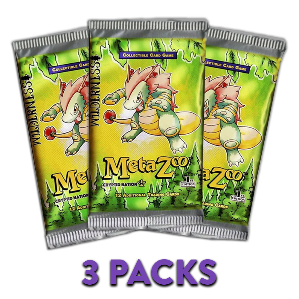 MetaZoo Wilderness 1st Edition 3-PACKS (Live Break)