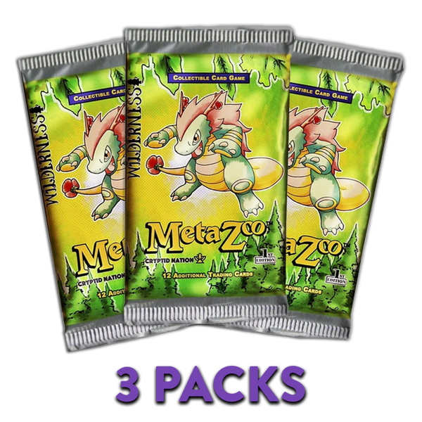 MetaZoo Wilderness 1st Edition 3-PACKS (Live Break)