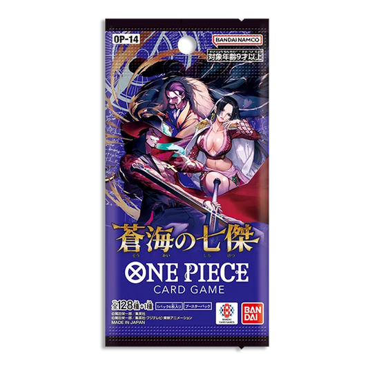 One Piece OP-14 JAPANESE The Azure Sea's Seven 2-PACK (Live Break)