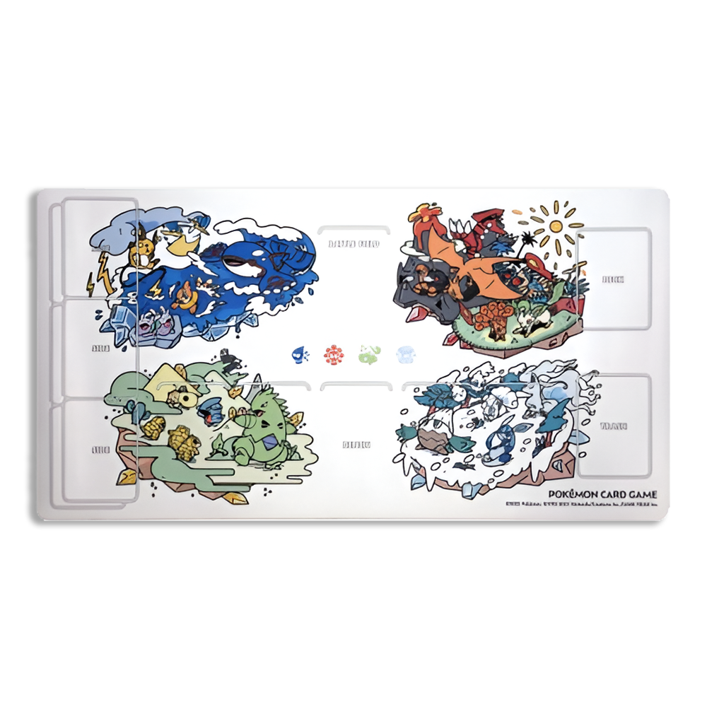 Pokemon Center Japan 2025 Charizard Kyogre Tyranitar Glaceon OTENKI TEAM Playmat