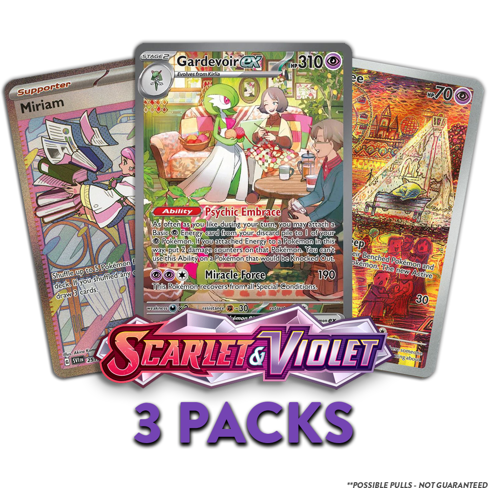 Scarlet & Violet EN 3-PACKS (Live Break)
