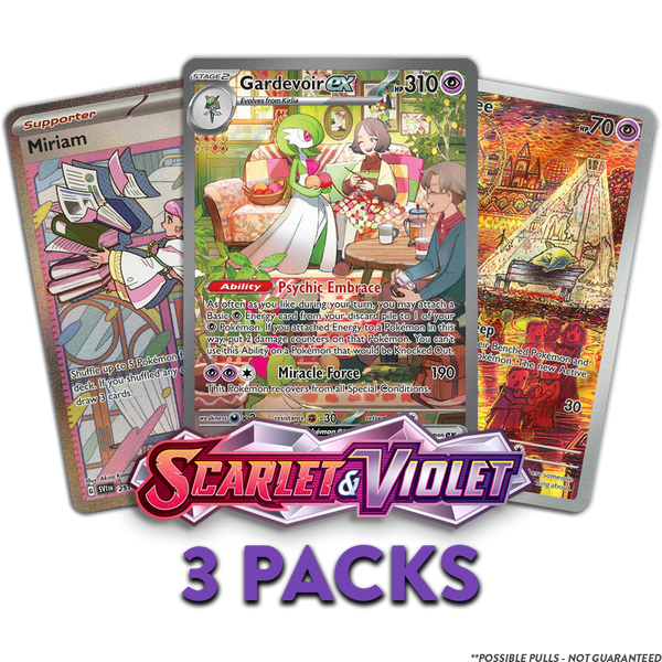 Scarlet & Violet EN 3-PACKS (Live Break)