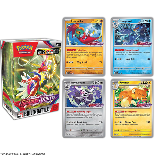 (LIMIT 2) Scarlet & Violet Base EN BUILD & BATTLE (Live Break)