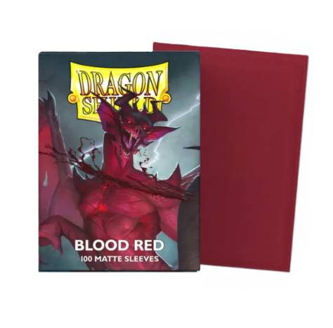 Dragon Shield Blood Red Matte Sleeves 100ct