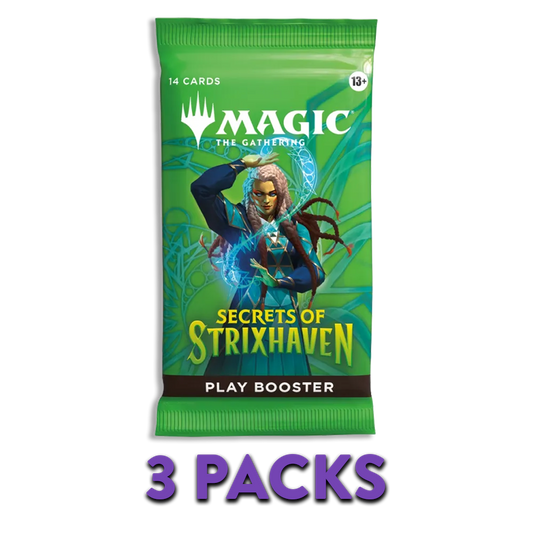 MTG: Secrets of Strixhaven PLAY BOOSTER 3-PACK (Live Break)